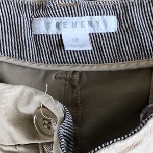 Trenery Shorts - Trenery Stretch Cotton Khaki Shorts - Size 12 Trenery Shorts - Trenery Stretch Cotton Khaki Shorts - Size 12